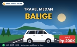 Mobil travel Medan Balige mulai Rp 200 ribu