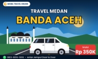 Mobil travel Medan Banda Aceh mulai Rp 350 ribu
