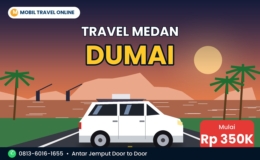 Mobil travel Medan Dumai mulai Rp 350 ribu