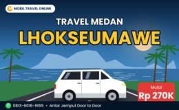 Mobil travel Medan Lhokseumawe mulai Rp 270 ribu
